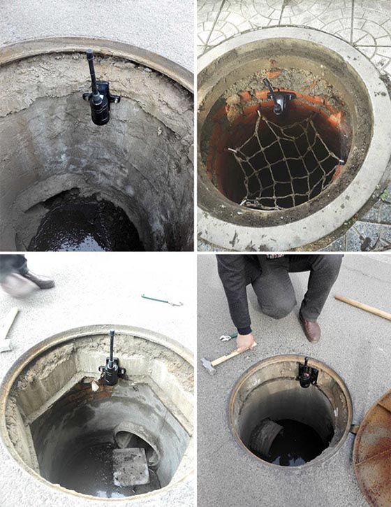 Installation of Manholes covers and WiiLSW sensors