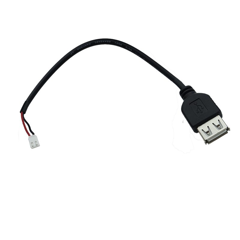 USB Female to JST PH 2-pin Connector Plug Male Power Supply Cable.