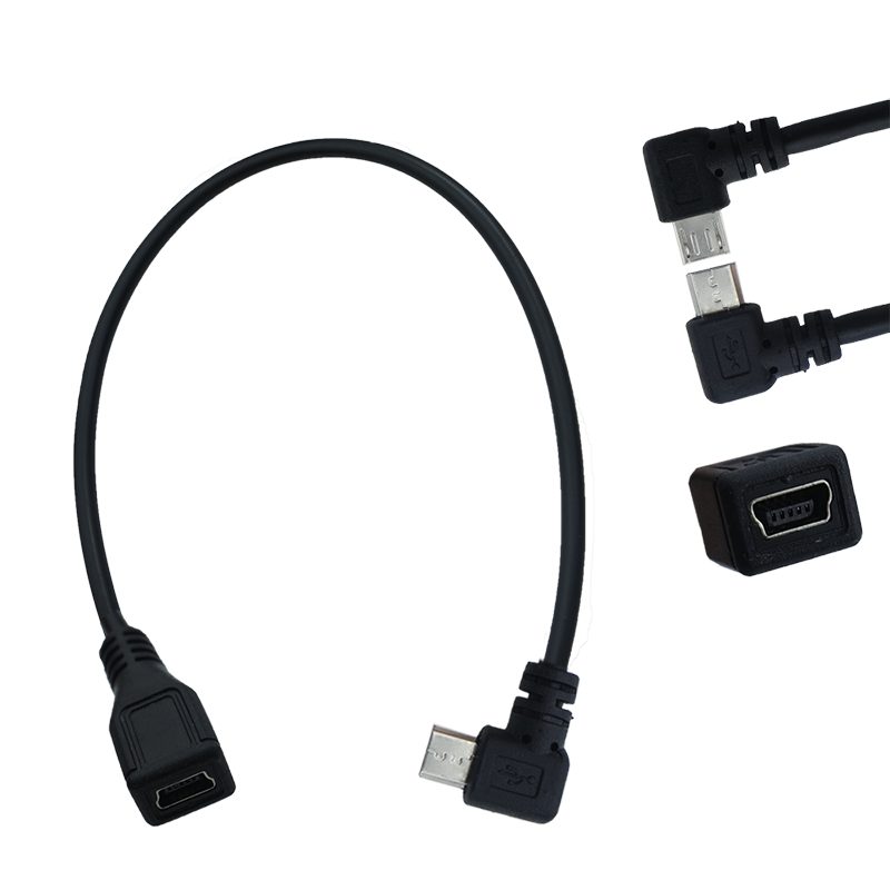 Micro USB Male to Mini USB Male Adapter Cable Custom Length